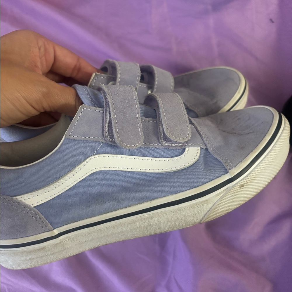Vans Velcro purple Sneakers 6.5 women’s 5 men
